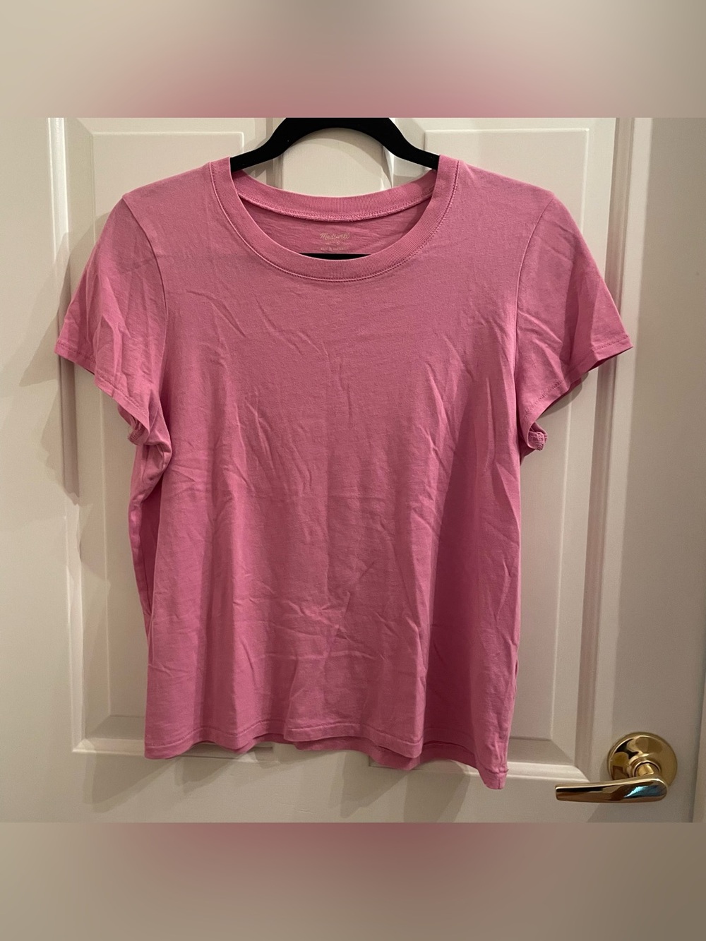 Madewell Pink Short-Sleeve Crewneck Tee